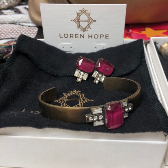 Loren Hope Jewelry - Loren Hope Cuff & Earring Set Loren Hope Jewelry - Loren Hope Cuff & Earring Set